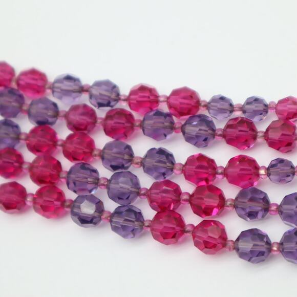 Marvella Vintage 50's Four Strand Beaded Necklace - Picture 4 of 4